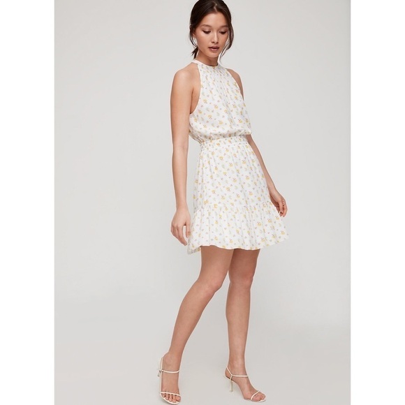 Wilfred Aritzia Effet Floral Mini Dress Medium - Picture 2 of 11